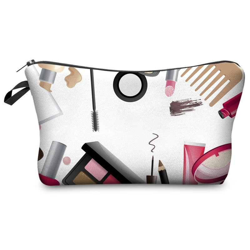 Women's Printed Makeup Organizer Clutch