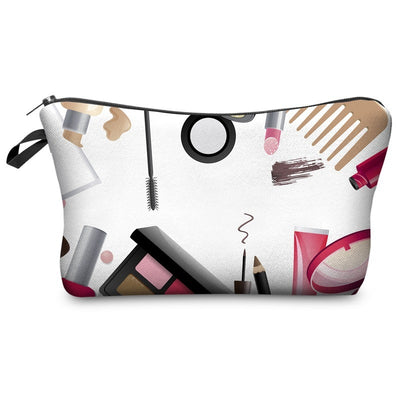 Women's Printed Makeup Organizer Clutch