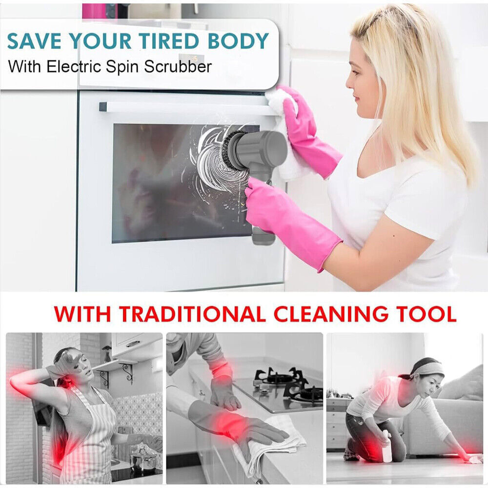 Rechargeable Electric Cordless Cleaning Brush