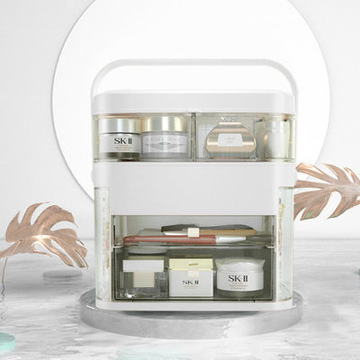 Makeup Organizer With Mirror LED light