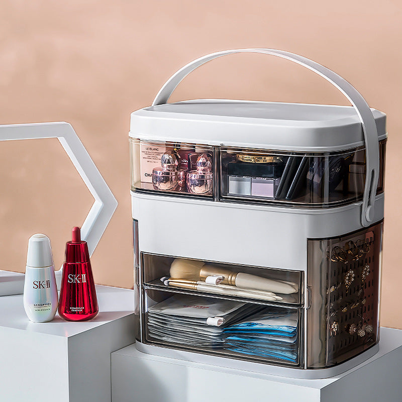 Makeup Organizer With Mirror LED light