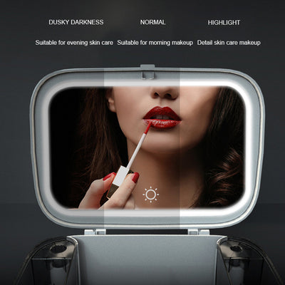 Makeup Organizer With Mirror LED light