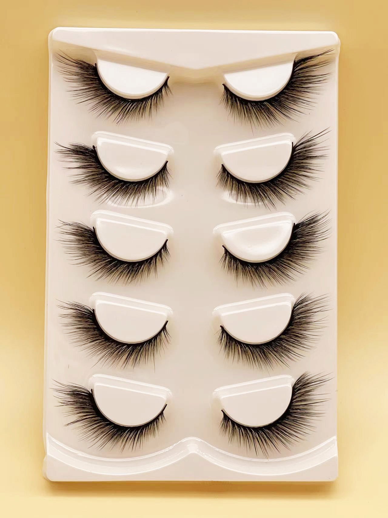 Tail Lengthening Natural Eyelashes Flat False