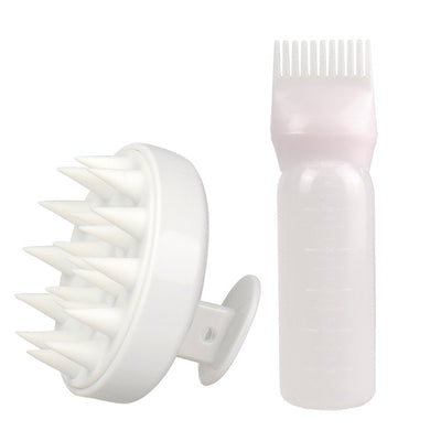 Hair Tools Shampoo Brush Shampoo Bottle Head Cleaning Massage Hair Care Set