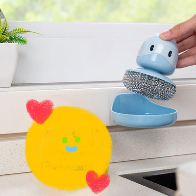 Steel Ball Pot Brush Cleaner