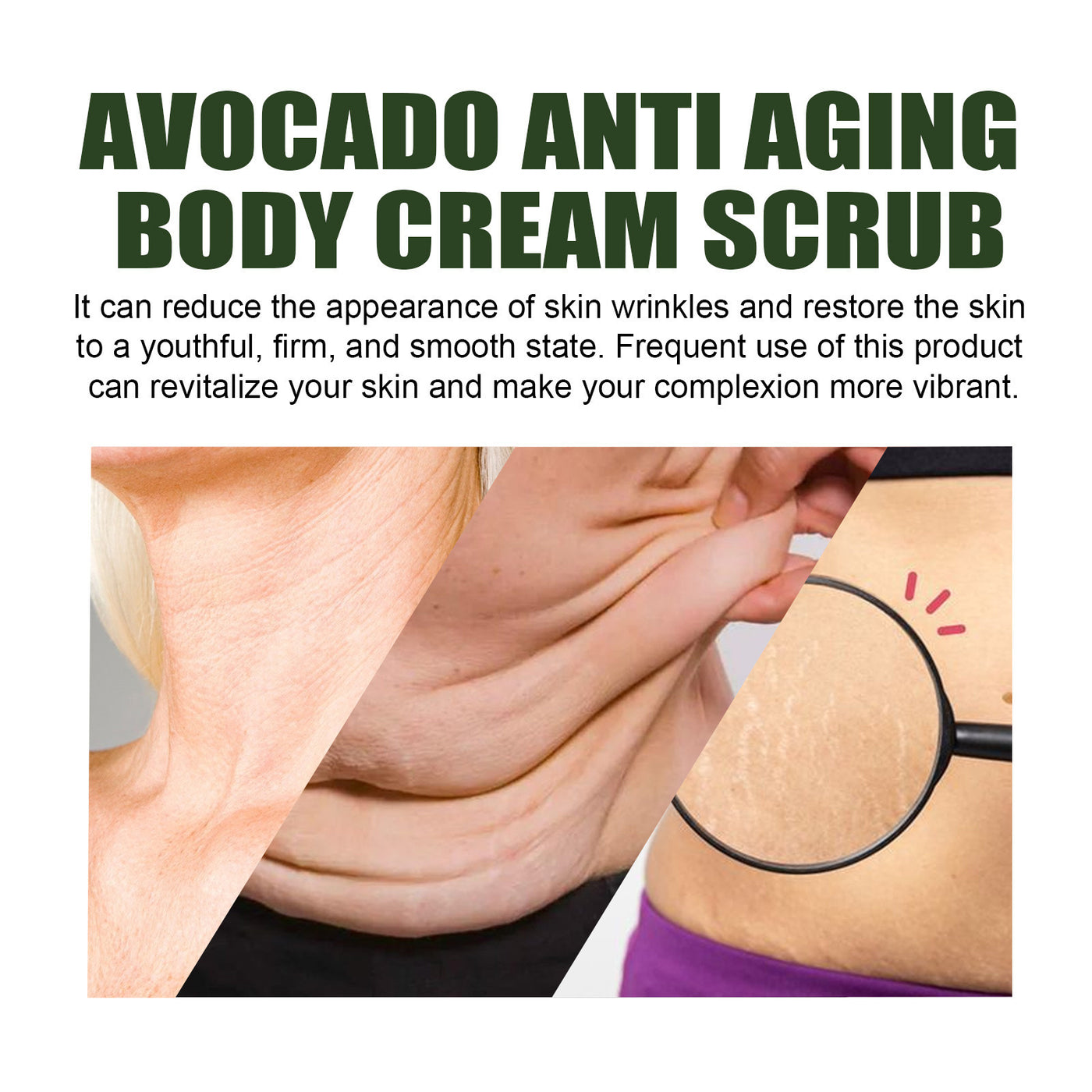 Avocado Facial Scrub Exfoliating Dead Skin Gentle Cleansing Body Nourishing And Firming Soft Whitening Skin