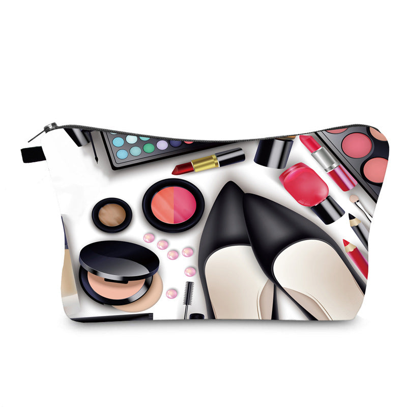 Women's Printed Makeup Organizer Clutch