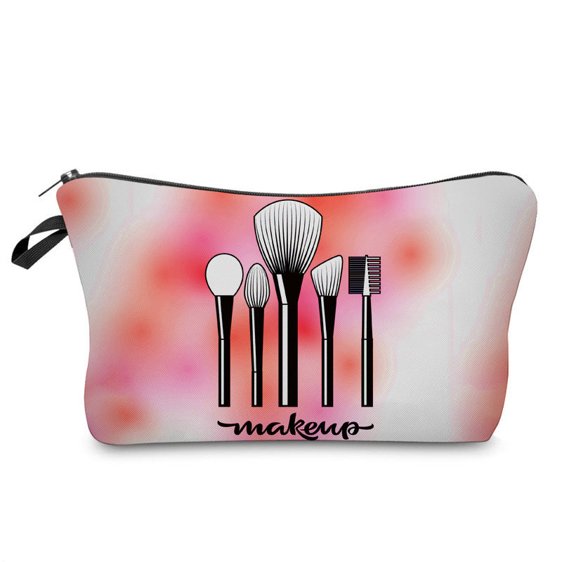 Women's Printed Makeup Organizer Clutch