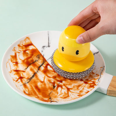 Steel Ball Pot Brush Cleaner