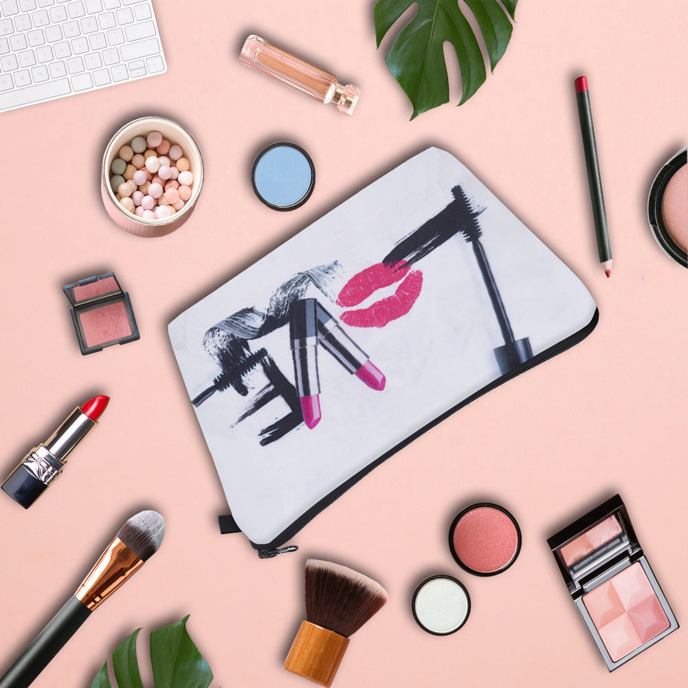 Women's Printed Makeup Organizer Clutch